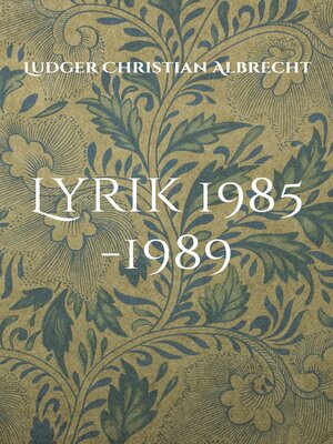 cover image of Lyrik 1985 -1989